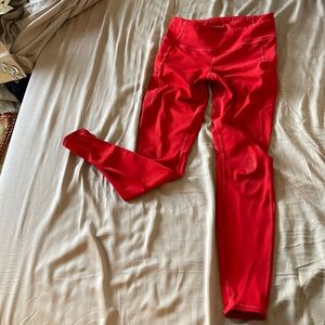 Athleta Red Leggings S